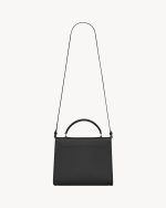 YSL CASSANDRA Medium top handle bag in grain de poudre embossed leather - Image 5